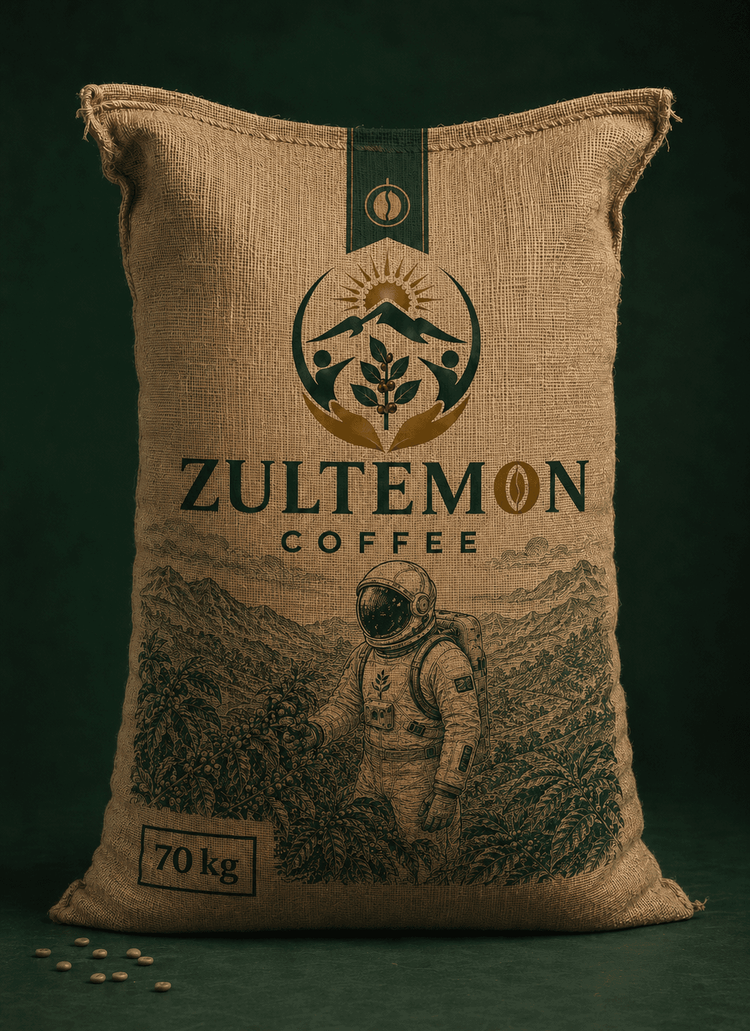 Master Zultemon Coffee 70 kilogram green coffee export sack